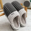 Pantuflas de peluche cálidas para hombre