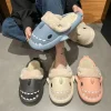 Pantuflas de tiburón algodón mujer invierno