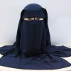 Pañuelo de gasa de 3 capas para niqab