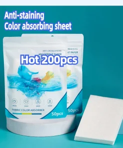 Papel absorbente de color para lavadora