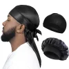 Paquete de 3 gorros durags sedosos para hombre