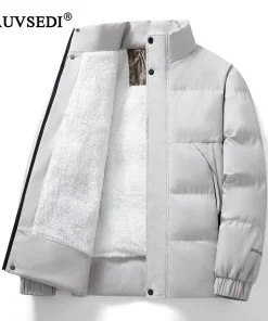 Parka clásica con cuello alto para hombre