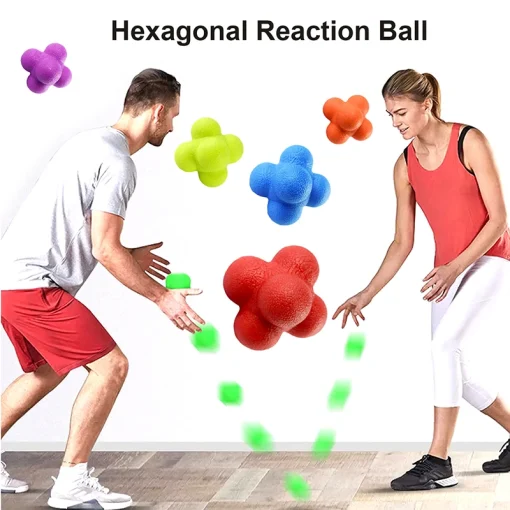 Pelota reactiva hexagonal, entrenamiento de agilidad