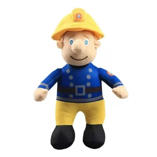 Peluche de peluche de Sam el bombero de dibujos animados de 25CM