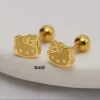 Pendientes de acero de titanio versátiles