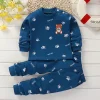 Pijamas de otoño para dormir para niñas y niños