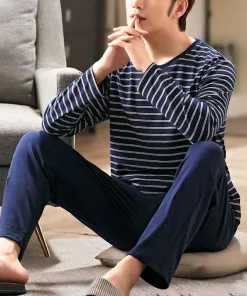 Pijamas hombre invierno otoño manga larga