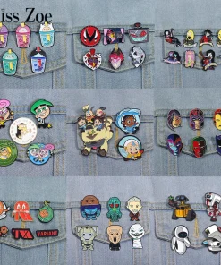 Pins esmaltados de personajes de anime de dibujos animados