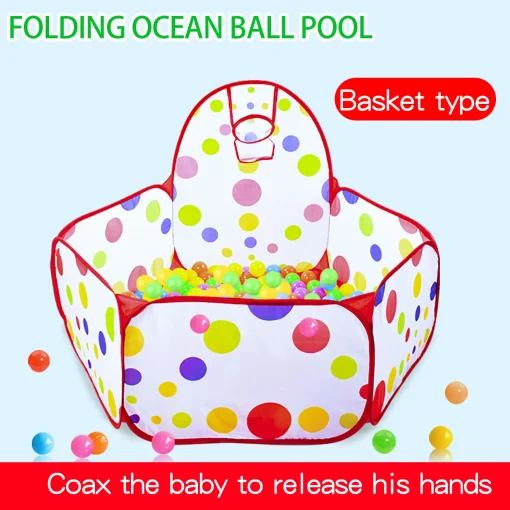 Piscina infantil con pelotas de mar y canasta de baloncesto Bobo 0,9M (sin pelotas)