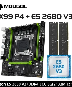 Placa base MOUGOL X99 para juegos con CPU Intel Xeon E5 2680 V3