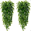 Plantas colgantes artificiales de eucalipto