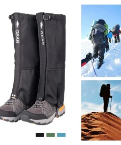 Polainas de senderismo impermeables al senderismo para adultos, Esquí, Montañismo, Escalada, Trekking en el desierto, Cubiertas para botas de nieve