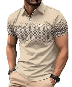 Polo Manga Corta Verano Hombres Moda