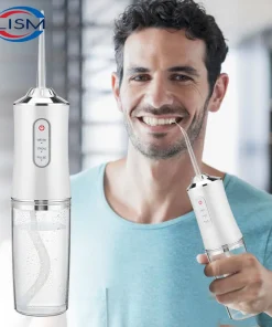 Potente irrigador dental para hilo dental y limpieza