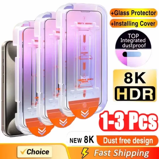 Protector de pantalla HD de 1-3 piezas contra aceite