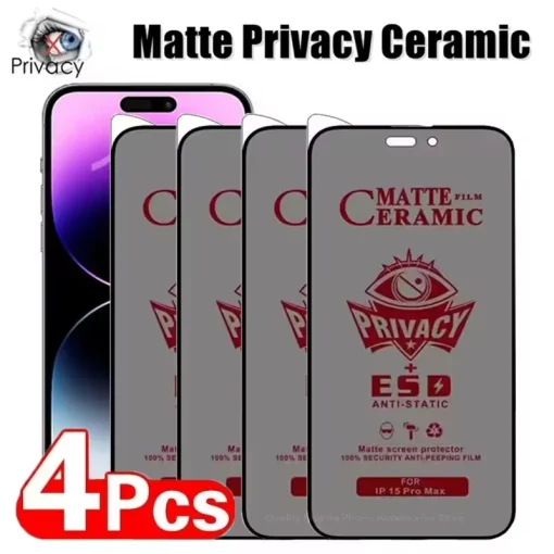 Protector de privacidad de cerámica mate 1-4Pcs