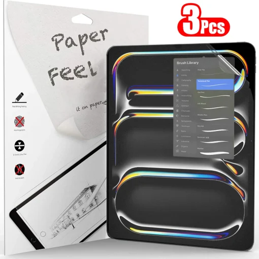 Protectores de pantalla 3Pcs Paper Feel para iPad