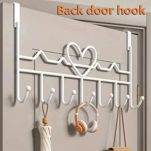 Puerta decorativa colgador de ropa para pared