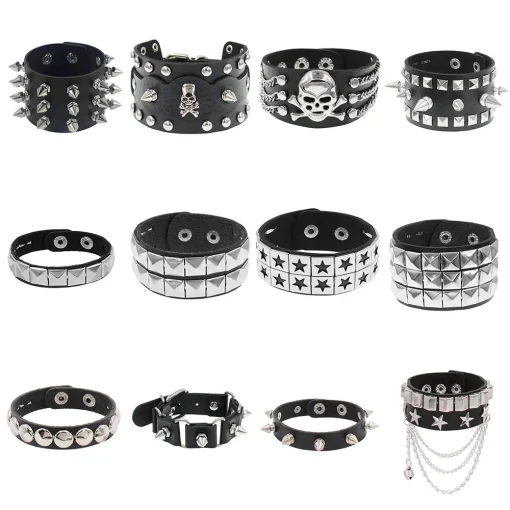 Pulsera Calavera Punk Estrella 2024