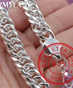 Pulsera cadena cuadrada clásica mujer hombre