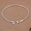 Pulsera cadena serpiente 925 plata 3 MM