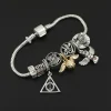 Pulsera con diseño de Harry Potter y Snitch dorada