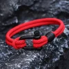 Pulsera de hilo amuleto rojo para hombre