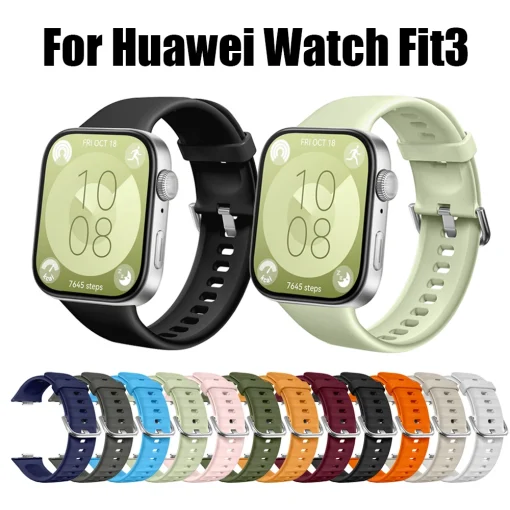 Pulsera deportiva de silicona para Huawei Watch Fit 3