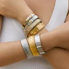 Pulsera elástica de acero titanio Loe para mujer