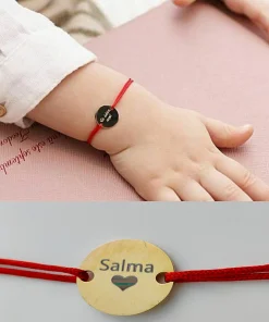 Pulsera personalizada con nombre de bebé