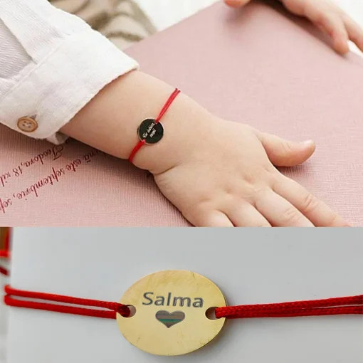 Pulsera personalizada con nombre de bebé