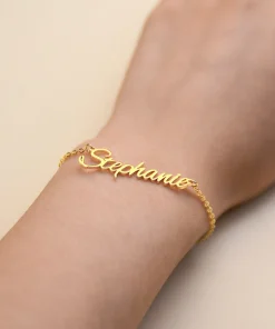 Pulseras con nombre personalizado para mujer