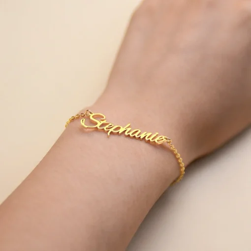 Pulseras con nombre personalizado para mujer