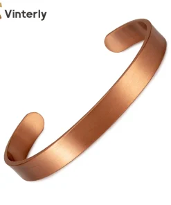 Pulseras de cobre puro Vinterly para unisex 9.5mm