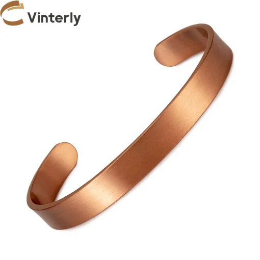 Pulseras de cobre puro Vinterly para unisex 9.5mm