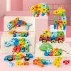 Puzzle animal dinosaurio de madera 3D