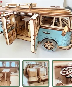 Puzzle de coche de madera en 3D