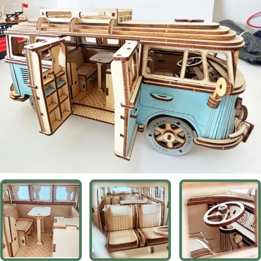 Puzzle de coche de madera en 3D