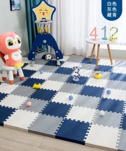 Puzzles de alfombrilla de juegos para bebés de 12 pzas