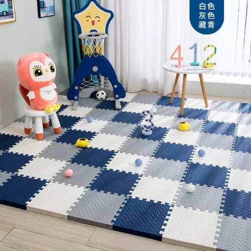 Puzzles de alfombrilla de juegos para bebés de 12 pzas