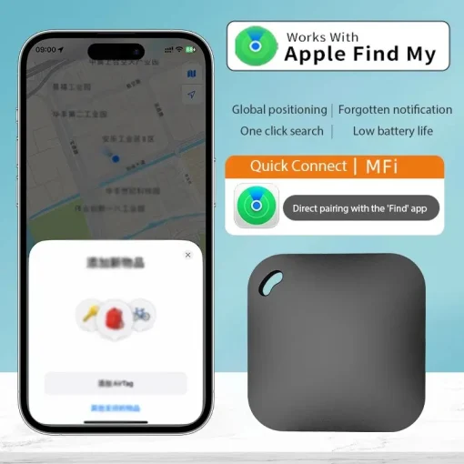 Rastreador Bluetooth GPS inteligente compatible con Apple Find My APP