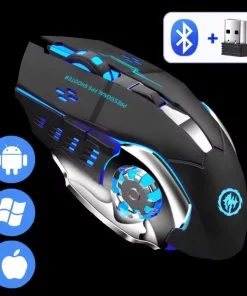 Ratón Gaming Silencioso Bluetooth PC Escritorio