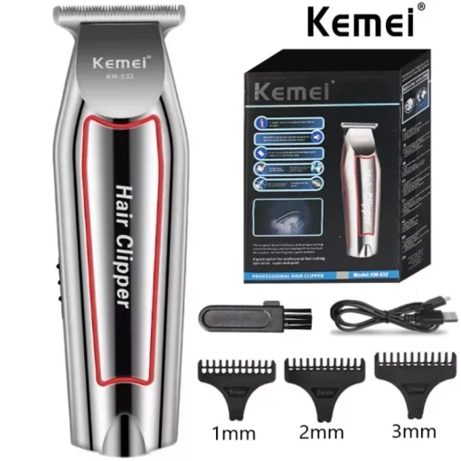 Recortadora Eléctrica Kemei KM-032 para Barba y Cabello