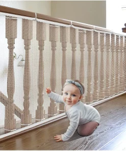 Red de protección duradera para escaleras de niños