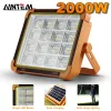 Reflector LED solar de 2000 W recargable