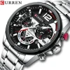 Reloj CURREN Casual Chronograph Acero Inoxidable Impermeable