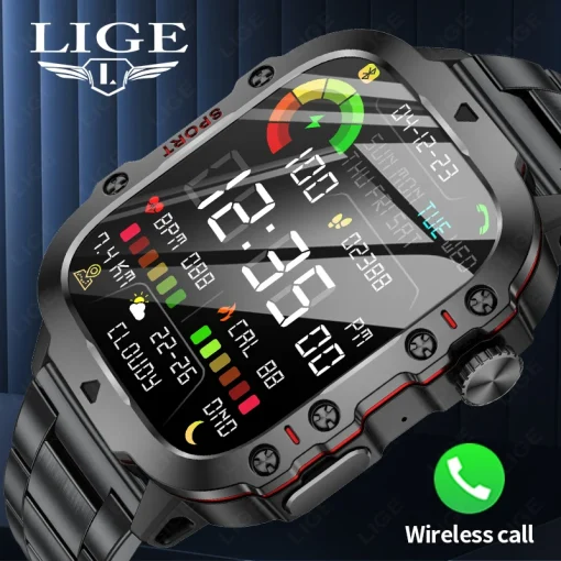 Reloj Inteligente SOS Bluetooth LIGE 1,96