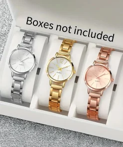 Reloj de cuarzo para mujer 3 PIEZAS