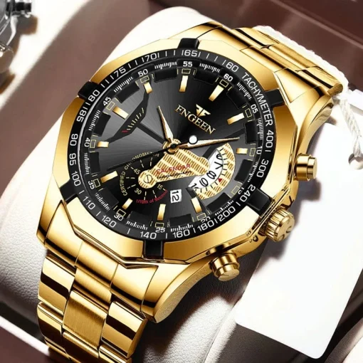 Reloj de lujo de acero inoxidable para hombre