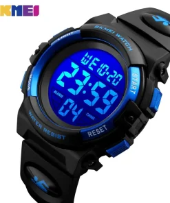 Reloj digital electrónico LED SKMEI para niños, cronógrafo, deportivo, resistente al agua 5 bar